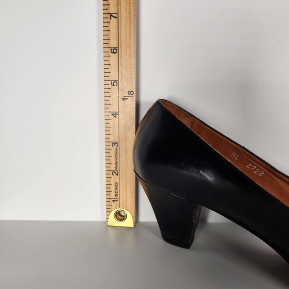 Ralph Lauren Pumps Leather Low Heel Size 8 AA - Picture 15 of 15